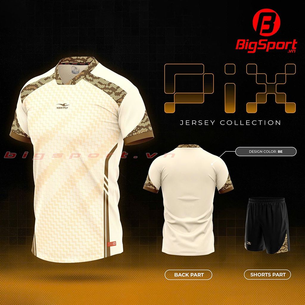 Áo đá bóng không logo Keepfly Pix