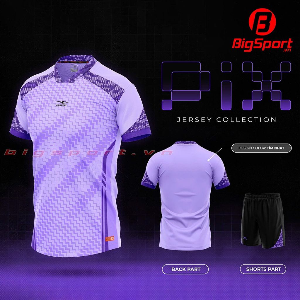 Áo đá bóng không logo Keepfly Pix