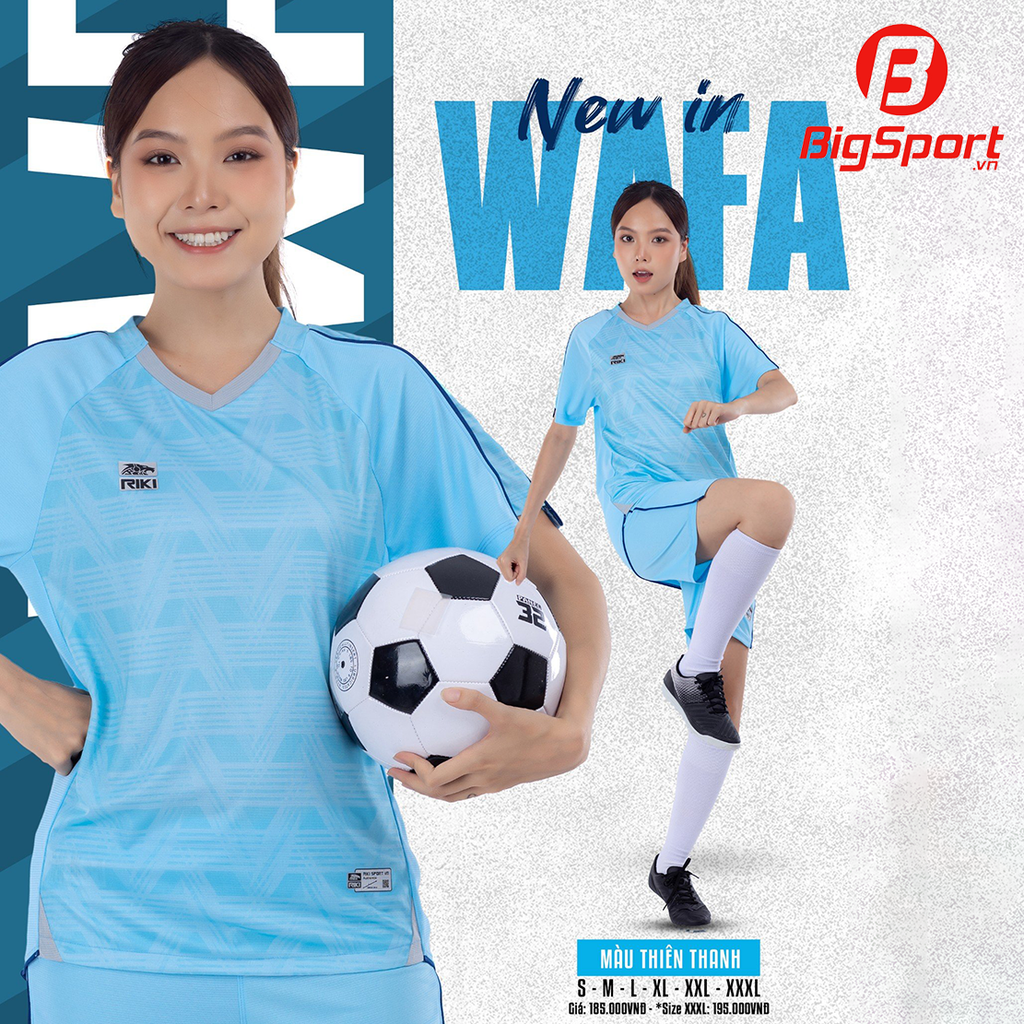 Áo đá bóng không logo Riki Wafa