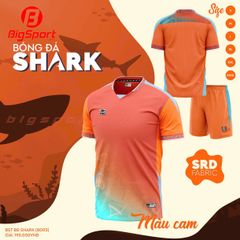 Áo đá bóng không logo Riki Shark