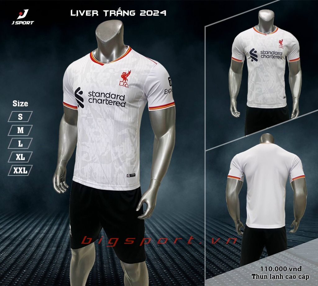 Áo đá bóng Liverpool sân nhà mùa giải 2024 - 2025