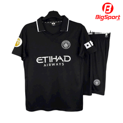 Áo đá bóng Manchester City sân khách 2025-2026 màu đen