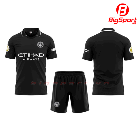 Áo đá bóng Manchester City sân khách 2025-2026 màu đen