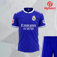 Áo đá bóng Real Madrid mùa giải 2025 - 2026 màu xanh bích