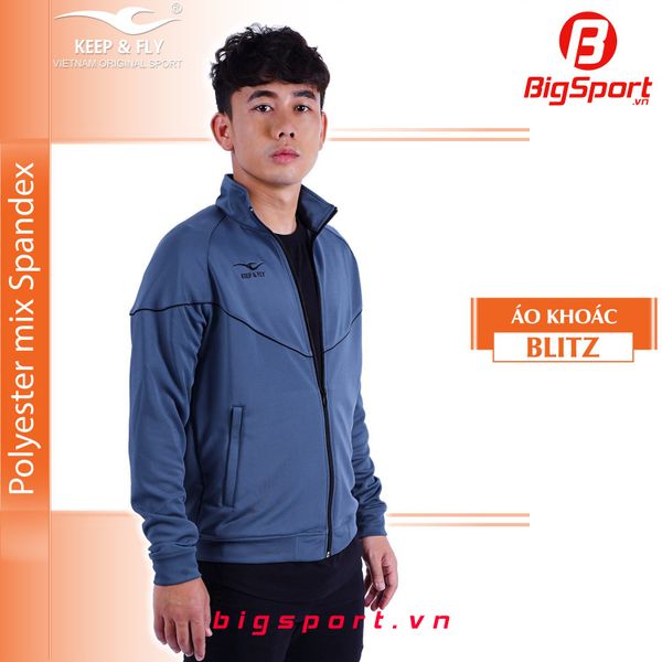 Áo khoác thể thao Keep Fly Blitz màu xám - BigSport.vn