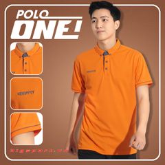 Áo Polo thể thao nam Keep Fly One màu cam