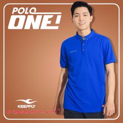 Áo Polo thể thao nam Keep Fly One màu xanh bích