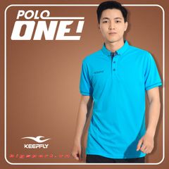 Áo Polo thể thao nam Keep Fly One màu xanh ya