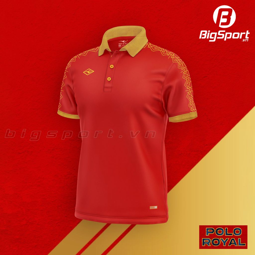 Áo Polo thể thao Keep Fly Royal màu đỏ