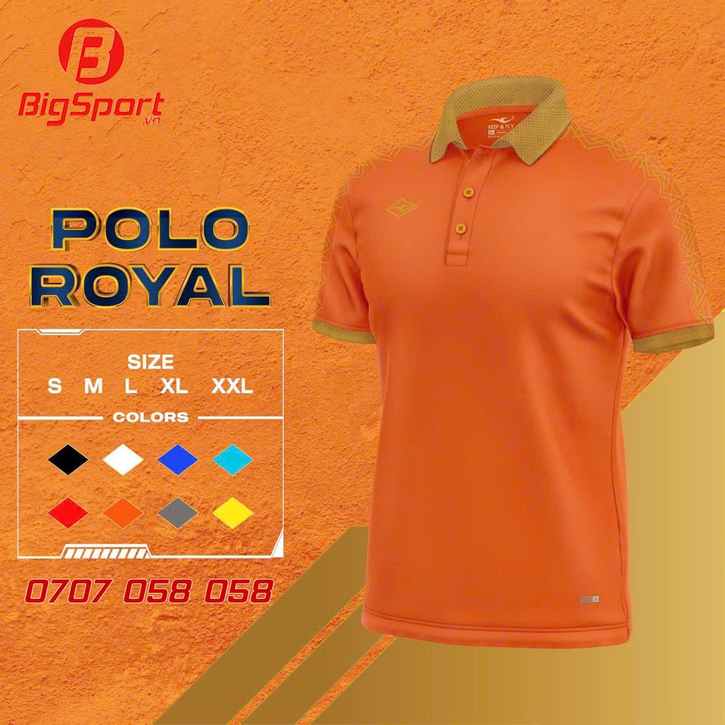 Áo Polo thể thao Keep Fly Royal