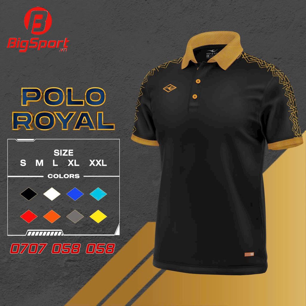 Áo Polo thể thao Keep Fly Royal