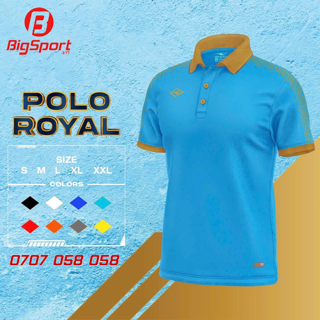 Áo Polo thể thao Keep Fly Royal