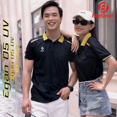 Áo Polo thể thao Egan 05 UV màu đen