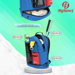 Balo cầu lông Apavi AB-222 màu xanh