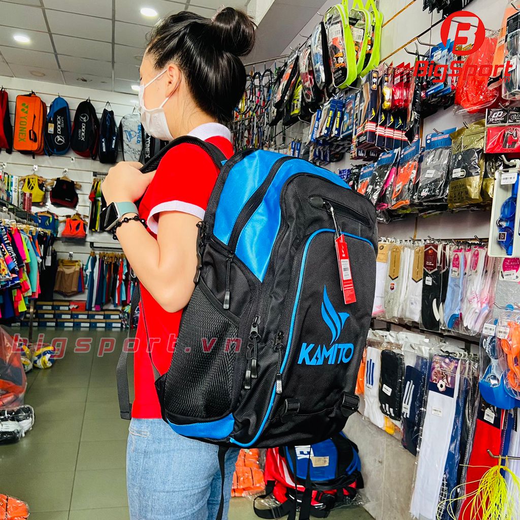 Balo cầu lông Kamito Balo20014 màu đen xanh