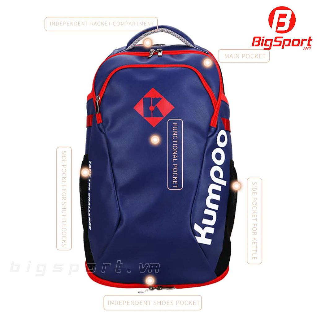 Balo cầu lông Kumpoo KB 127 xanh đậm chính hãng