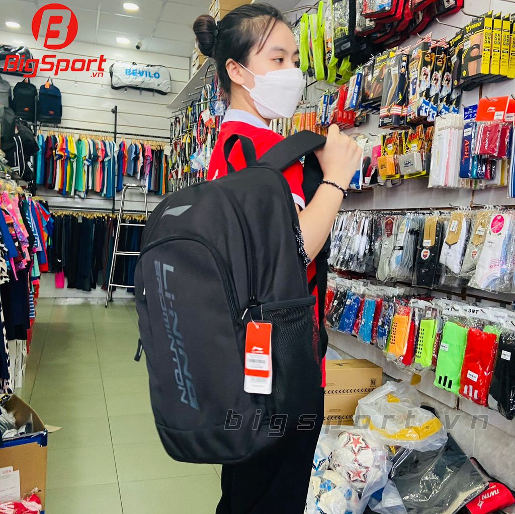 Balo cầu lông Lining ABSR142 màu đen chính hãng