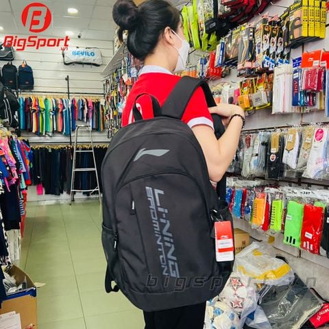 Balo cầu lông Lining ABSR142 màu đen chính hãng
