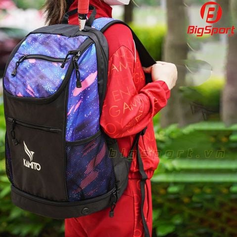 Balo cầu lông Kamito T-Coba màu đen phối xanh bích