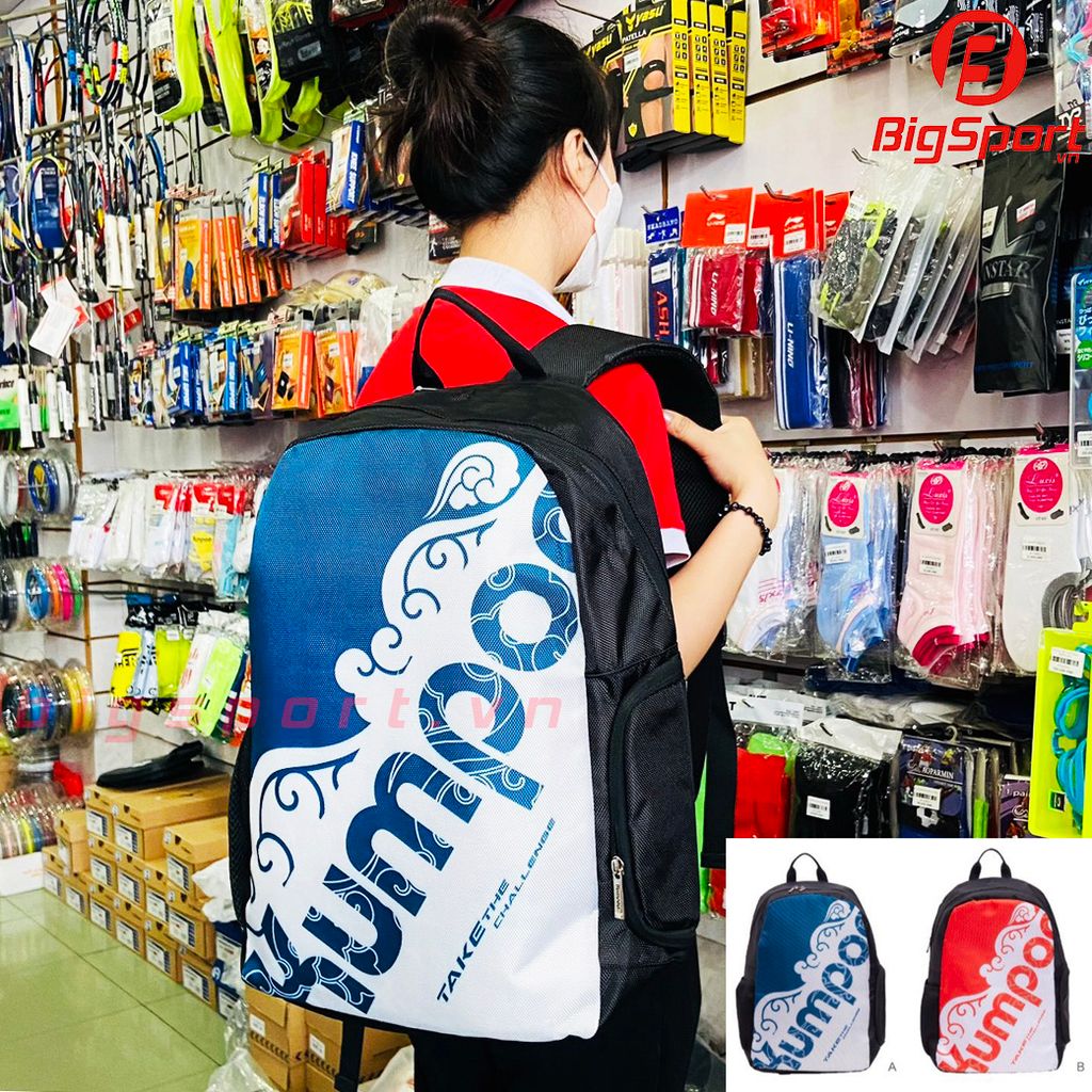 Balo cầu lông Kumpoo KB223 trắng xanh chính hãng