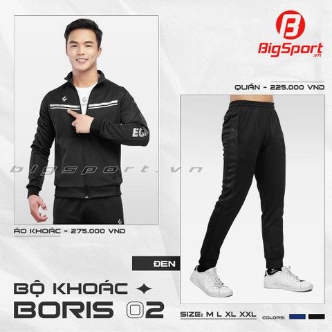 Quần dài thể thao nam Egan Boris 2 màu đen