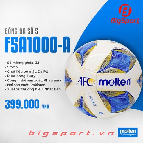 Quả Bóng đá Molten F5A1000-A số 5 chính hãng