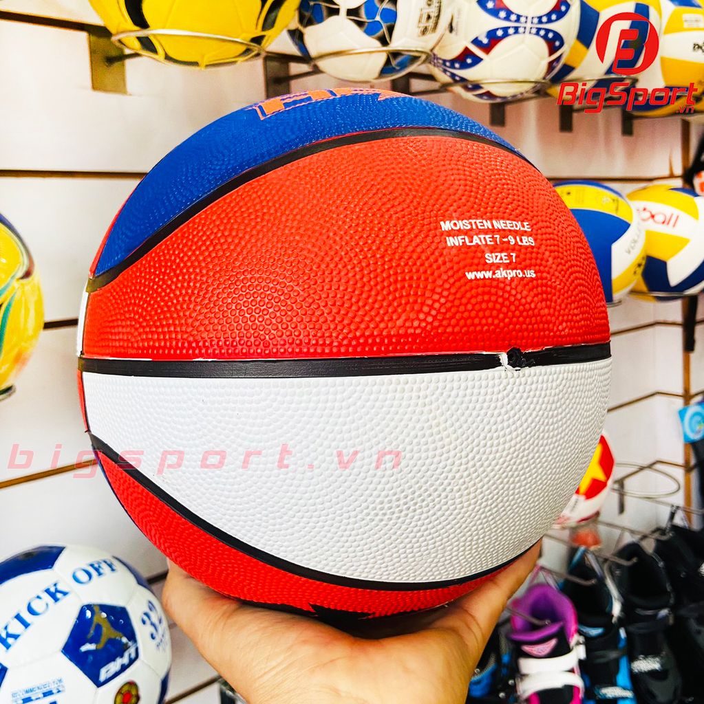 Bóng rổ cao su AKpro ABX3 số 7 chính hãng