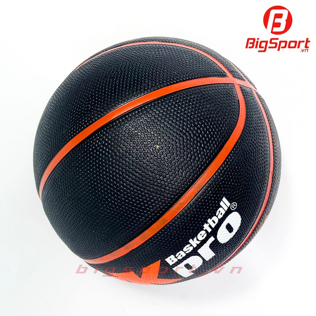 Bóng rổ cao su AkPro số 5 màu đen