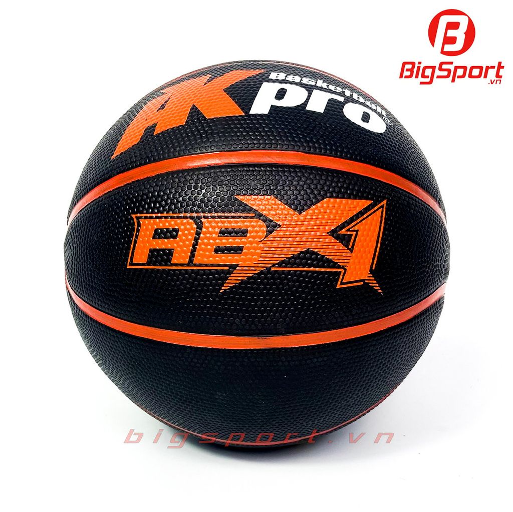Bóng rổ cao su AkPro số 5 màu đen