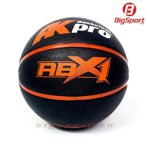 Bóng rổ cao su AkPro số 6 màu đen