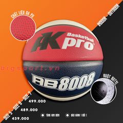 Bóng rổ da AKpro AB8008 số 7 chính hãng