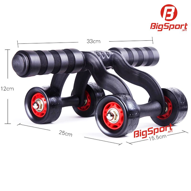 Con lăn tập bụng 4 bánh ABS cở lớn