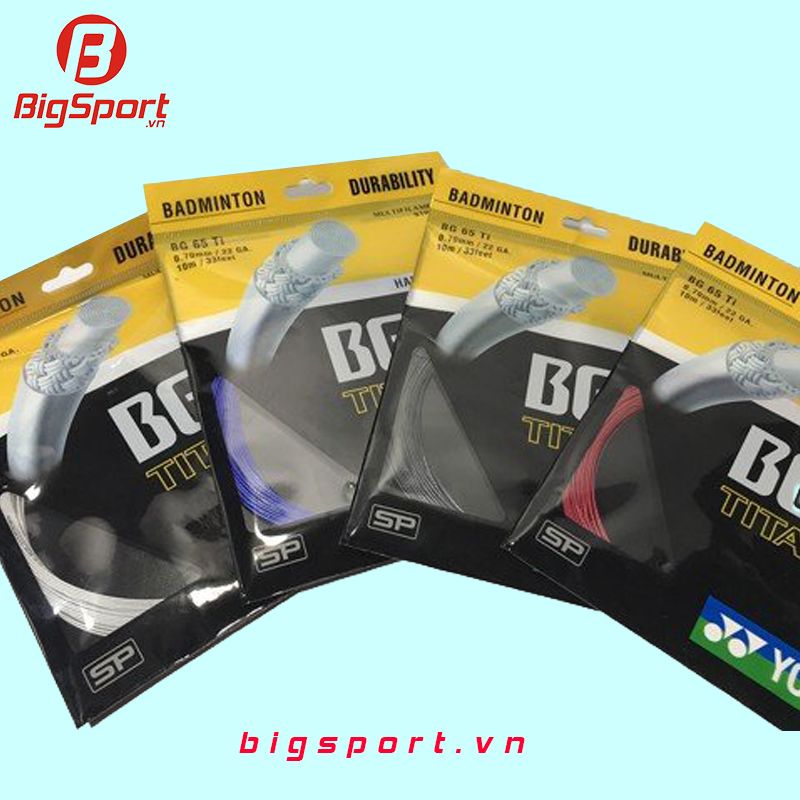 Dây đan vợt cầu lông Yonex BG65 Titanium chính hãng