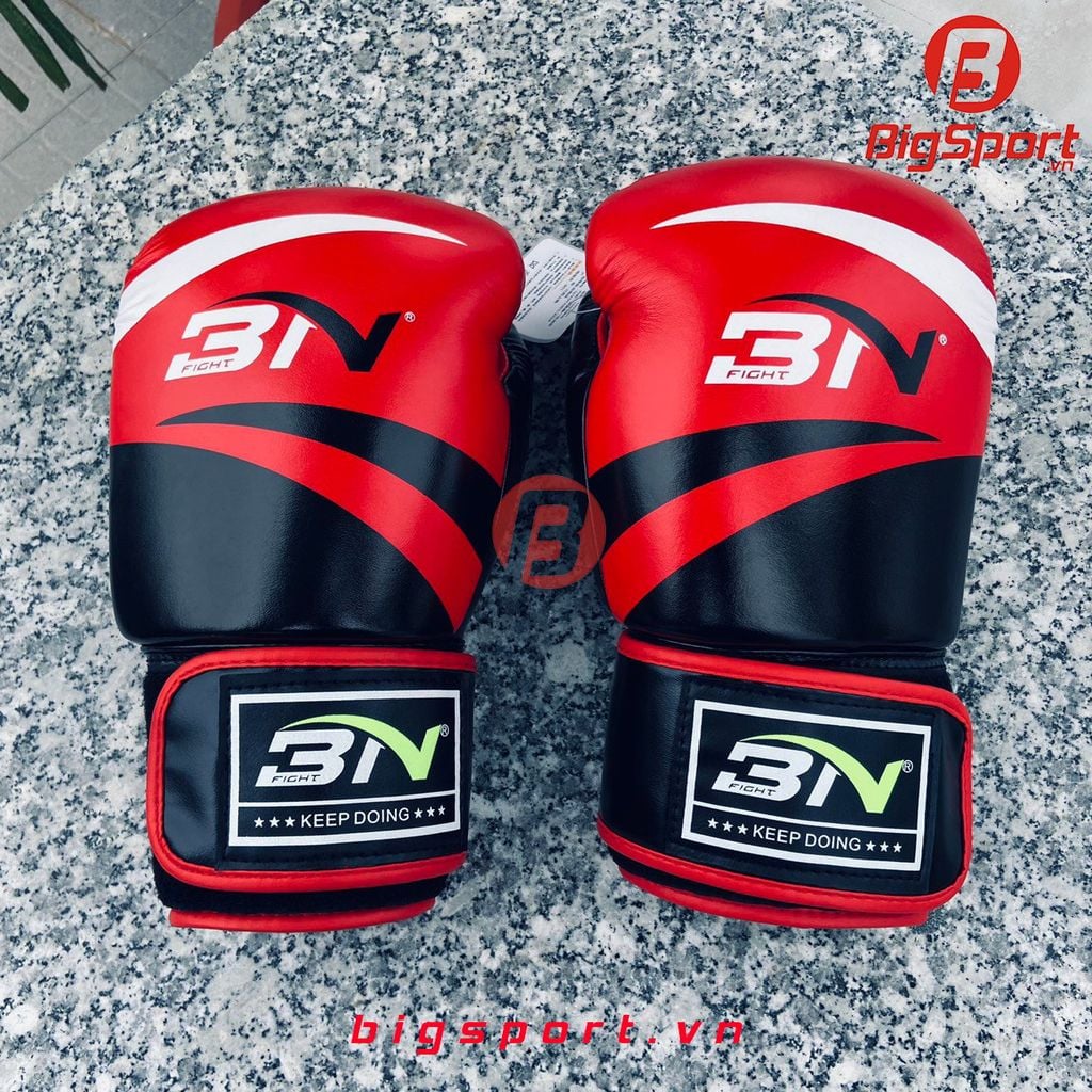 Găng Boxing BN 10OZ màu đỏ chính hãng