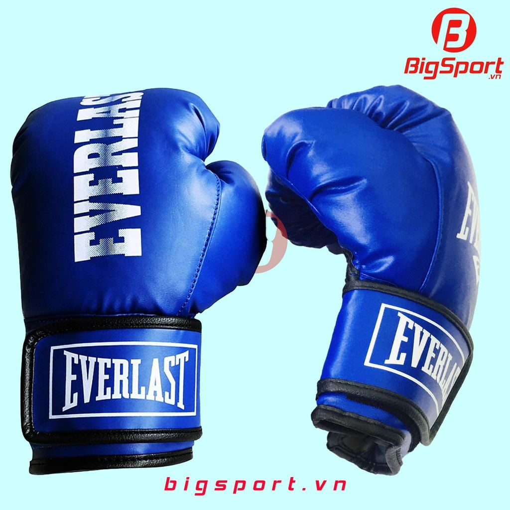 Găng Boxing size lớn màu xanh