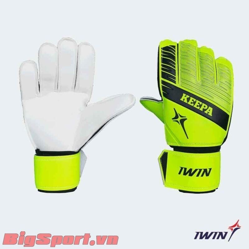 Găng thủ môn Iwin Keepa xanh chuối-chính hãng