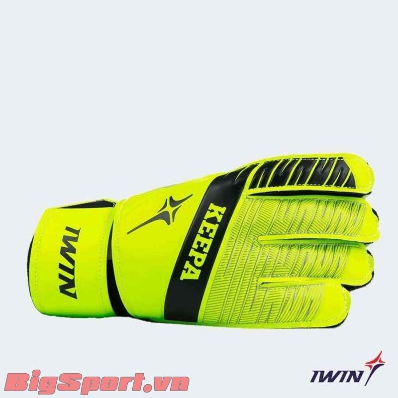 Găng thủ môn Iwin Keepa xanh chuối-chính hãng