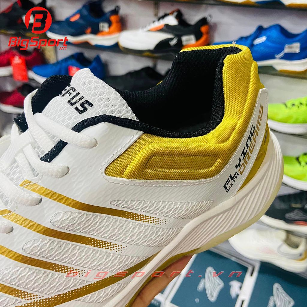 Giày cầu lông Lefus L026 màu trắng đồng