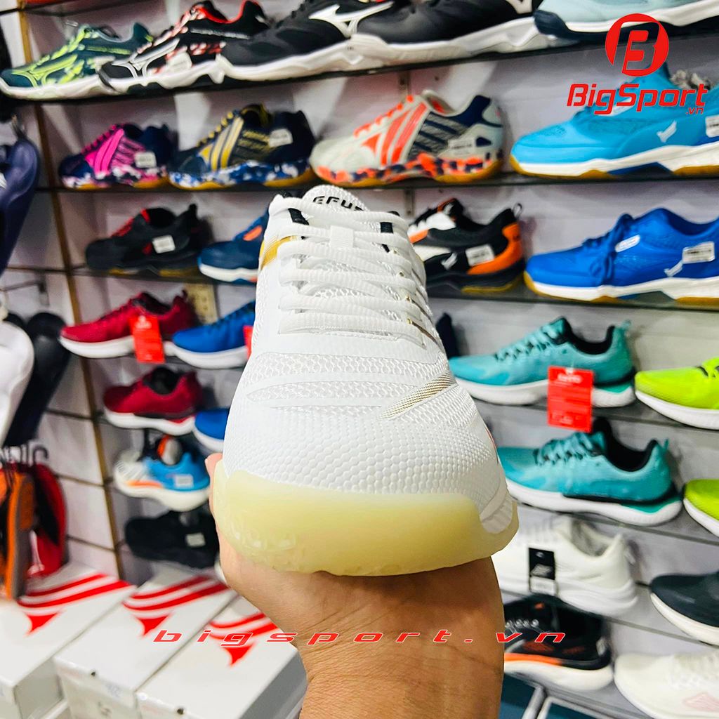 Giày cầu lông Lefus L026 màu trắng đồng