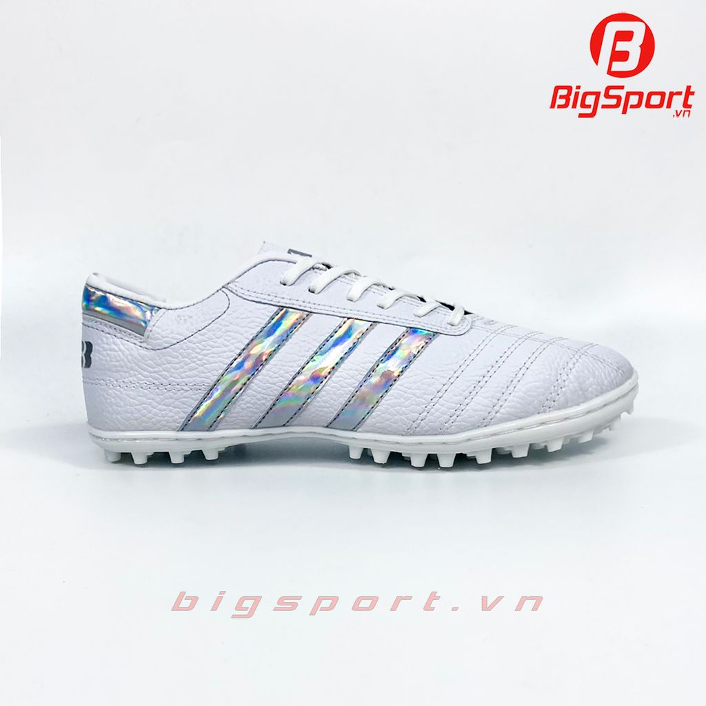 Giày đá bóng sân cỏ nhân tạo 3 sọc CT3 da nhăn