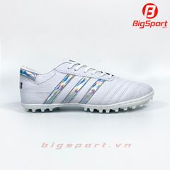 Giày đá bóng sân cỏ nhân tạo 3 sọc CT3 da nhăn