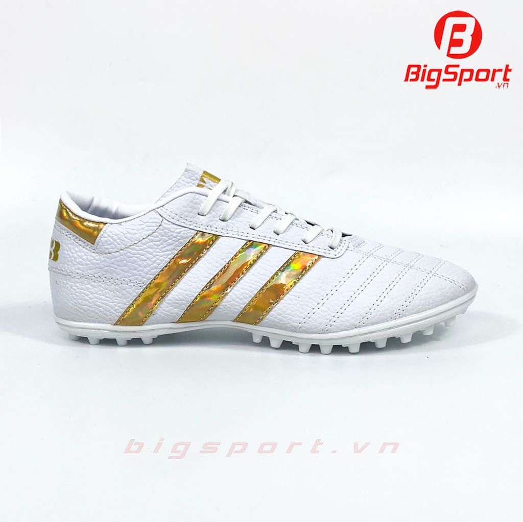 Giày đá bóng sân cỏ nhân tạo 3 sọc CT3 da nhăn