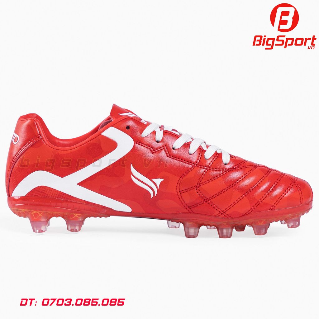 Giày đá bóng sân cỏ tự nhiên Kamito Velocidad Legend màu đỏ