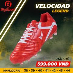 Giày đá bóng sân cỏ tự nhiên Kamito Velocidad Legend màu đỏ