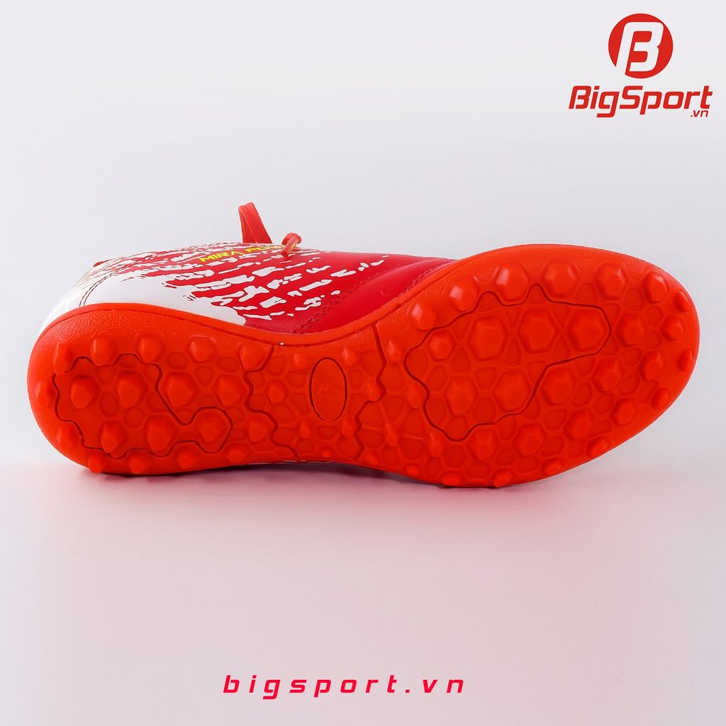 Giày đá bóng sân cỏ nhân tạo Mira Power màu đỏ