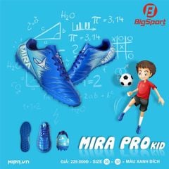 Giày đá bóng trẻ em Mira Pro màu xanh chính hãng