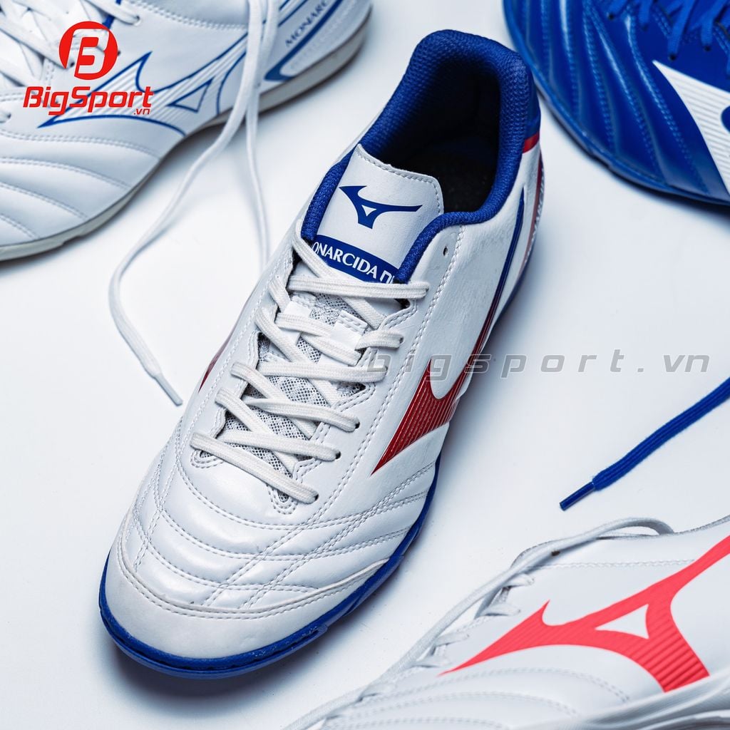 Giày đá bóng Mizuno Monarcida Neo Sala Select đế TF màu trắng