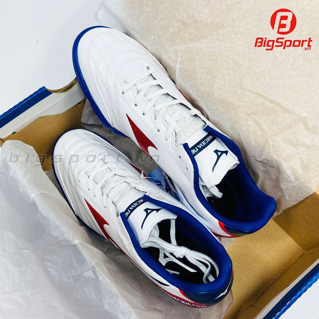 Giày đá bóng Mizuno Monarcida Neo Sala Select đế TF màu trắng