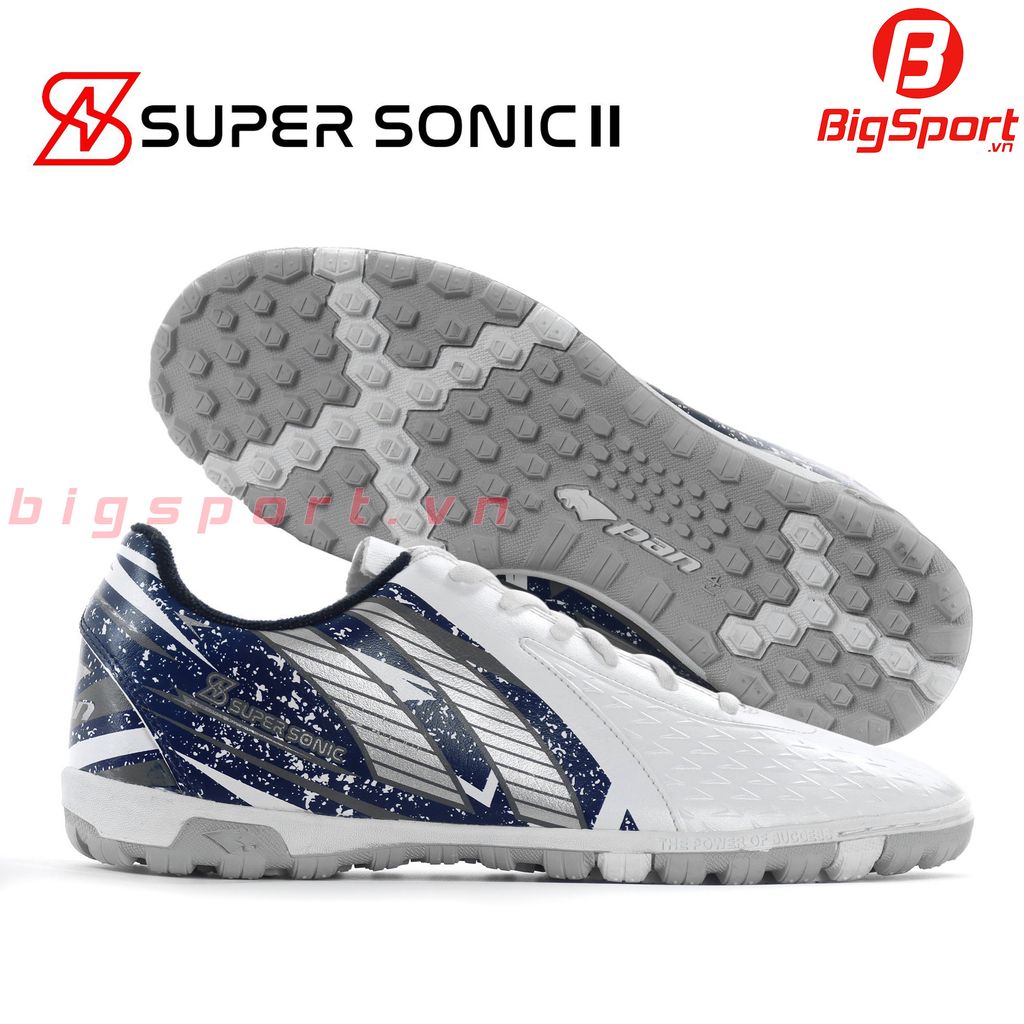 Giày Pan Super Sonic II đế TF màu trắng chính hãng