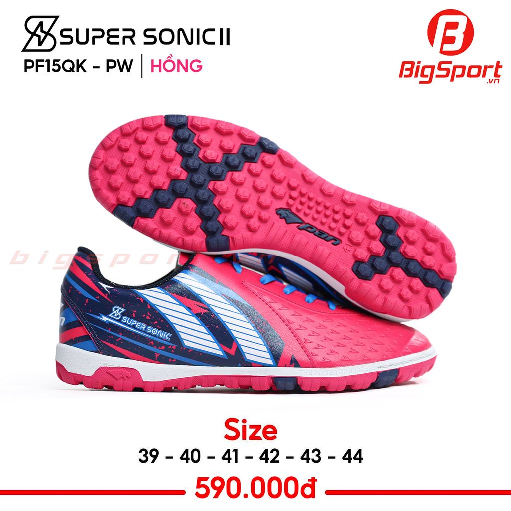 Giày Pan Super Sonic 2 đế TF màu hồng